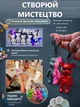 Мишка брелок для творчества 10 шт Breack Teddy Набор с красками 8 см - изображение 4