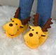 Тапочки кигуруми Kigurumi Рождественский Олень Детские для мальчика Желтый Плюшевые 25-32 (3106/1) - изображение 1