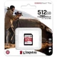Карта памяти Kingston 512GB SDXC class 10 UHS-II U3 Canvas React Plus (SDR2V6/512GB) - изображение 3