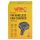 Модулятор FM, VOIN W-3386, 12-24V 2 USB 4.8A, 1 Type C, BT5.0, Hands free, вольтметр - изображение 4