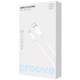 Кабель Proove Lightning для iPhone/iPad, USB, 2м, белый силикон, 2.4А - изображение 2