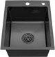 Кухонная мойка Kroner KRP PVD Schwarze 4050HM (3.0/1.0 мм) - изображение 2