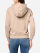 Толстовка на молнии с капюшоном женская Guess 766085860 XS Бежевая (1159842795) - изображение 2