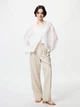 Брюки женские Uniqlo 565910253 L Молочные (1159842664) - изображение 2