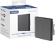 Inteligentny włącznik Aqara Smart Wall Switch H1 (no neutral, double rocker) Grey (WRS-R02-G) - obraz 3