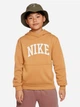 Подростковое теплое худи на флисе для мальчика Nike K NSW CLUB FLC HDY HBR MC HJ3156-224 147-158 см Бежевое (197596123173) - изображение 1