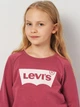 Детский свитшот для девочки Levi's Lvg Key Item Logo Crew 3E6660-AHT-LY 116 см Красный (3666643117245) - изображение 4