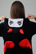 Женская кигуруми пижама взрослая и подростковая Kigurumi Чертенок Дьявол Черный L 165-175 см. (1021) - изображение 3