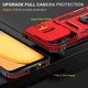 Ударопрочный чехол Epik Camshield Army Ring для Xiaomi Redmi 13C / Poco C65 Красный / Red - изображение 3