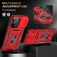 Ударопрочный чехол Epik Camshield Army Ring для Xiaomi Redmi 13C / Poco C65 Красный / Red - изображение 4