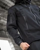 Чоловіча Куртка з капюшоном Softshell на флісі чорна розмір 2XL - изображение 7