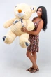 Плюшевий ведмедик Teddy Boom Клітина 130 см кремовий - зображення 2