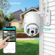 Уличная WIFI камера видеонаблюдения Full HD iCSee ночная съемка поворотная PTZ 1080p 4 mp Белая (Icsee-4mp) - изображение 7