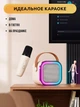 Колонка с микрофоном караоке для детей и RGB подсветкой и Bluetooth Голубой - изображение 7