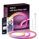 Умная гибкая неоновая лента 5 метров USB. Смарт Neon RGB-IC цветной управление с телефона + пульт с Bluetooth приложением - изображение 1