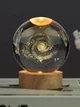 Светильник 3D шар "Млечный пуль" на подставке теплый цвет USB. Cветильник-ночник - изображение 6