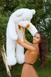 Игрушка мишка Teddy Boom Тедди 120 см белый - изображение 5
