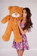 Медведь плюшевый Teddy Boom Тедди 100 см карамель - изображение 2