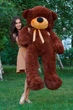 Плюшевий ведмедик Teddy Boom Тедді 180 см шоколадний - зображення 3