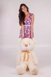 Мишка Тедди Teddy Boom 120 см кремовый - изображение 3