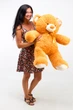 Игрушечный медведь Teddy Boom Томми 100 см карамель - изображение 2