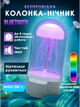 Колонка нічник Медуза RGB з 3D ефект Bluetooth, медуза з колонкою нічник - зображення 1