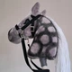 Хобіхорс сірий кінь на палиці - Hobby horse з вуздечкою А4 - изображение 4