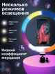 Кольцевая лампа 33 см цветная Штатив 2 метра Держатель для телефона RGB - изображение 2