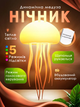 Ночник Медуза RGB с управлением голосом 3D эффект, подставкой и леской для подвешивания на аккумуляторе - изображение 1