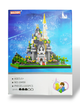 Детский 3d конструктор замок принцессы Balody Princes Сastle Blue No.18458 разные цвета 3д из миниблоков подарок для детей девочек 1165 мини деталей - изображение 4