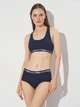 Бюстгальтер без косточек хлопковый Puma Women Racer Back Top 1P Hang 90786223 L Navy (8720245668514) - изображение 3