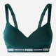 Бюстгальтер без косточек хлопковый Puma Women Padded Top 1P Hang 90786322 XS Dark Green Moss (8720245669641) - изображение 4