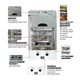 Газова колонка MIXXUS GWH-0110 BASIC WHITE димохідна 10 л/хв (колір білий) (WH0022) - зображення 3