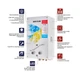 Газова колонка MIXXUS GWH-0610 BASIC GLASS димохідна 10 л/хв (панель зі скла з малюнком) (WH0027) - зображення 6