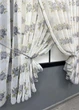 Кухонные шторки VR-Textil № 101к с подвязками Белый с серым 320х170 см (52-1211) - изображение 3
