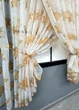 Кухонные шторки VR-Textil № 101к с подвязками Белый с оранжевым 320х170 см (52-1209) - изображение 3