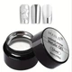 Гель-фарба металева IMANJE для дизайну нігтів Metalic Silver 8ml - изображение 1