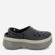 Женские кроксы Crocs Classic Stacked Clog Blk 211355-001 36-37 (M4/W6) 22 см Черный/Серый (198445215513) - изображение 1