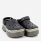 Женские кроксы Crocs Classic Stacked Clog Blk 211355-001 36-37 (M4/W6) 22 см Черный/Серый (198445215513) - изображение 2