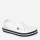 Мужские кроксы Crocs Crocband WhtWhtNvy 11016-1WW 43-44 (M10/W12) 28 см Белый/Темно-синий (198445256004) - изображение 2