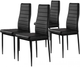 Zestaw krzeseł do salonu i jadalni ModernHome by Multistore DC855 4 szt Czarne (5903089064558) - obraz 6