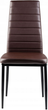 Zestaw krzeseł do salonu i jadalni ModernHome by Multistore DC855 4 szt Brązowe (5903089064596) - obraz 4