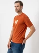 Футболка хлопковая длинная мужская Jack & Jones 12281808 M Arabian Spice с принтом (5715720883233) - изображение 3