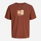 Футболка хлопковая длинная мужская Jack & Jones 12281808 M Arabian Spice с принтом (5715720883233) - изображение 6
