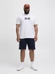 Футболка хлопковая длинная мужская Jack & Jones 12281808 M Bright White с принтом (5715720883370) - изображение 3