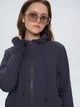 Толстовка на молнии с капюшоном женская ROZA 240218 S Графит (4824005742101) - изображение 4