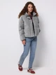 Куртка демисезонная с капюшоном женская Colin's CL1076418MGA S Grey Melange (8684112817880) - изображение 3