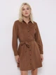 Платье-рубашка короткое осеннее женское Colin's CL1075624LBR L Light Brown (8684112824413) - изображение 1