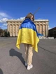 Прапор Україна державний великий 140х90 см атласний, яскравий з блиском, з кишенею під прапорну щоглу 782012 - зображення 5