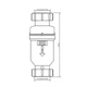Клапан cифон с обратным клапаном McAlpine MACVALVE-6 175мм, 32*32мм с силиконовой мембраной - изображение 5